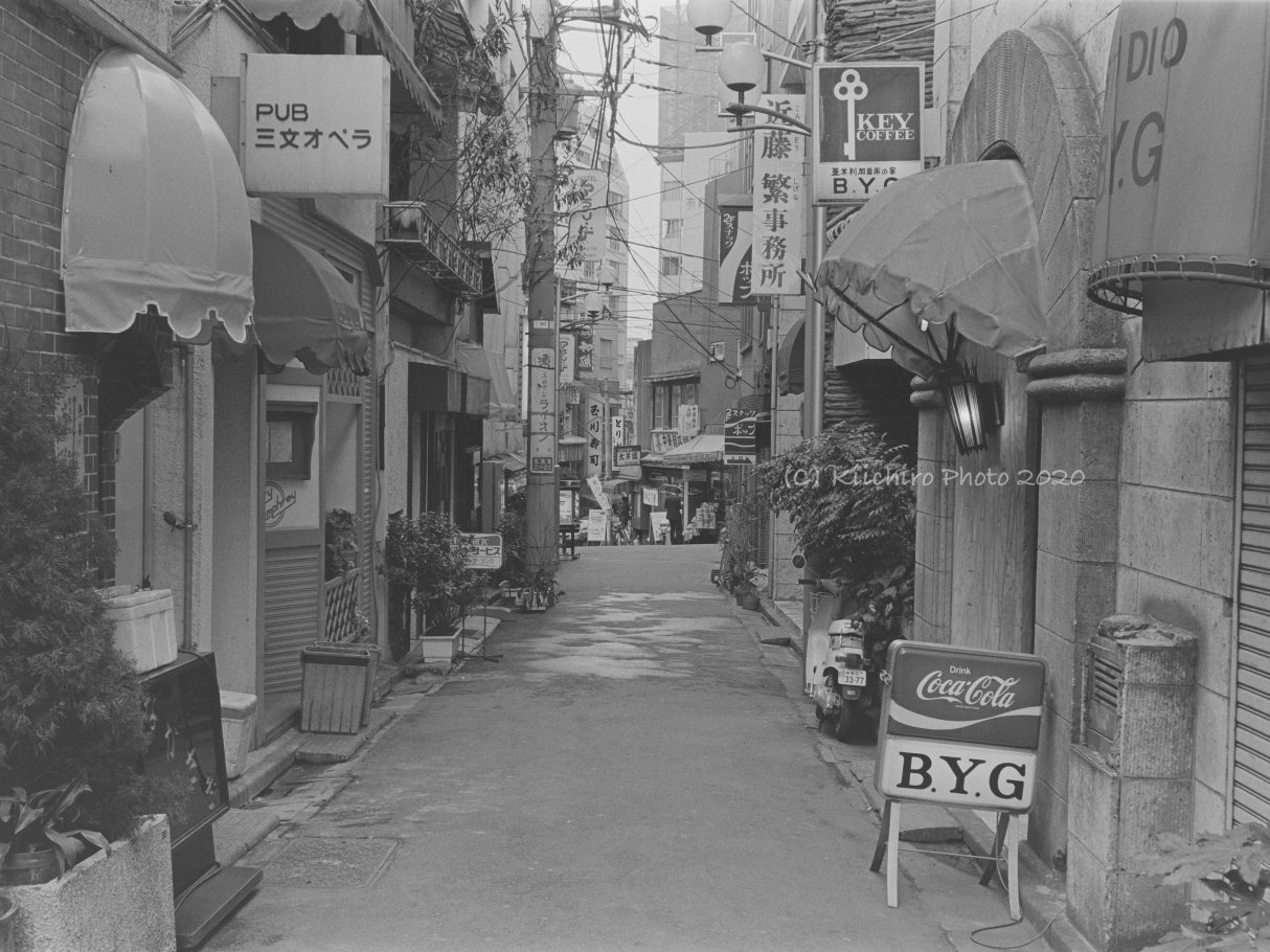 1980年代の渋谷百軒店の路地 – 善本喜一郎 kiichiro yoshimoto